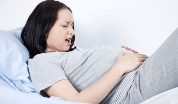 коремна болка с глисти по време на бременност